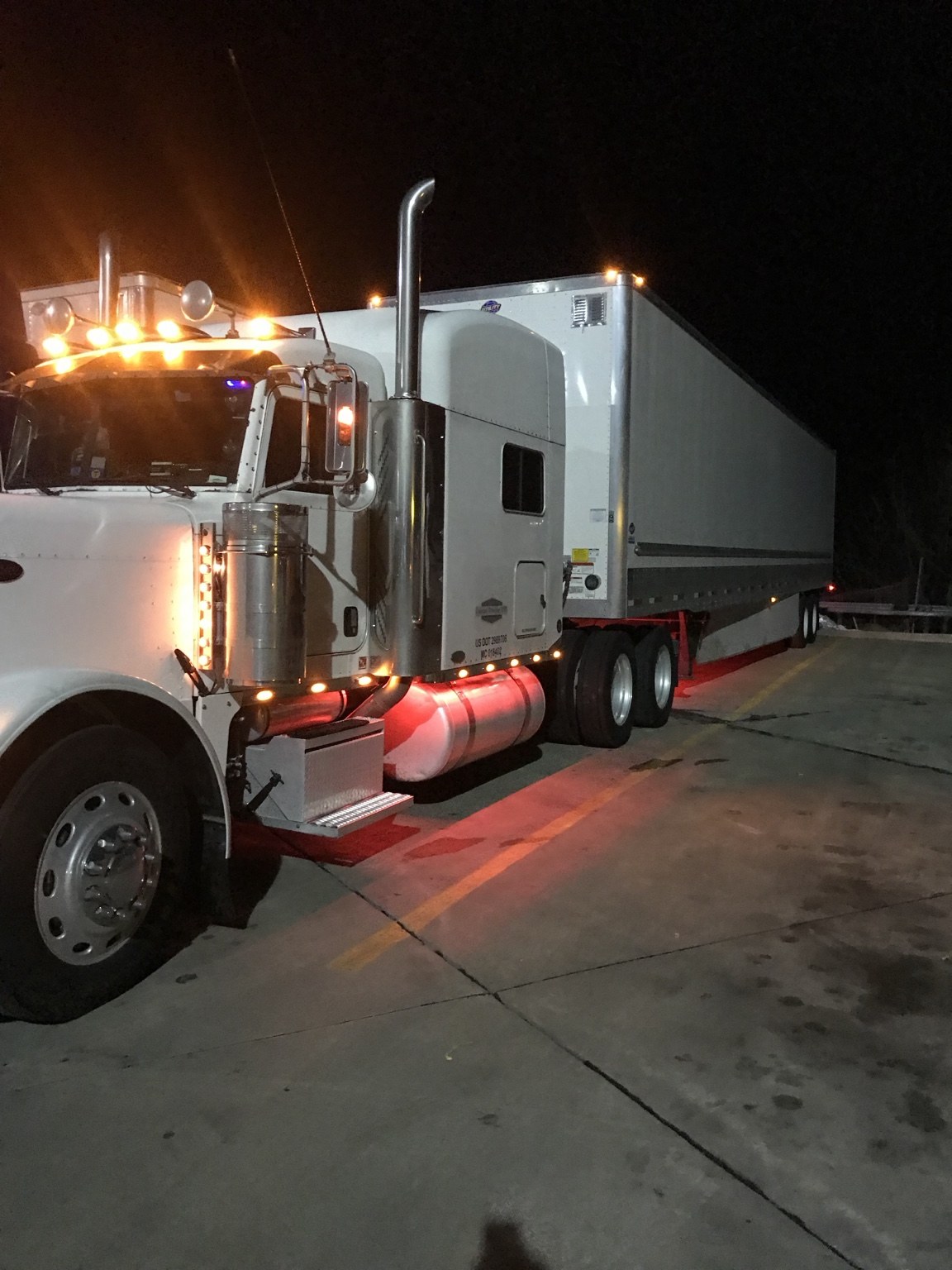 Constant Trucking operation photo — Classic Peterbilt Night Refrigerated