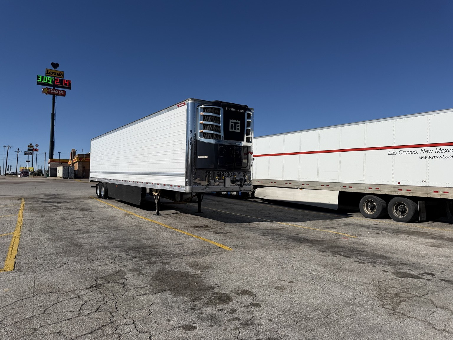 Constant Trucking refrigerated trailer on the road